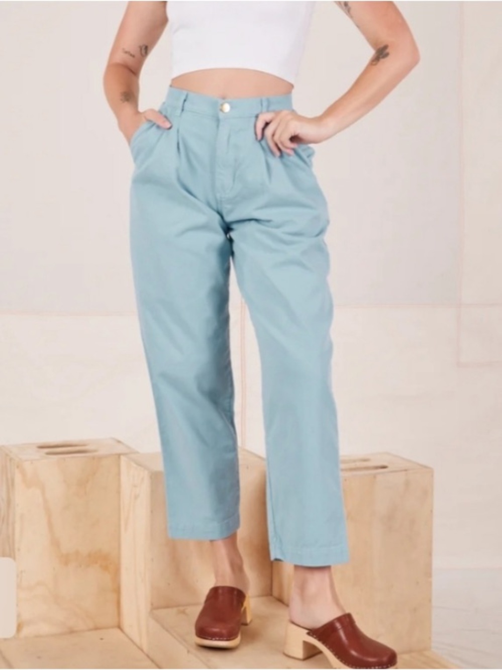 Big Bud Press Trousers Light Blue